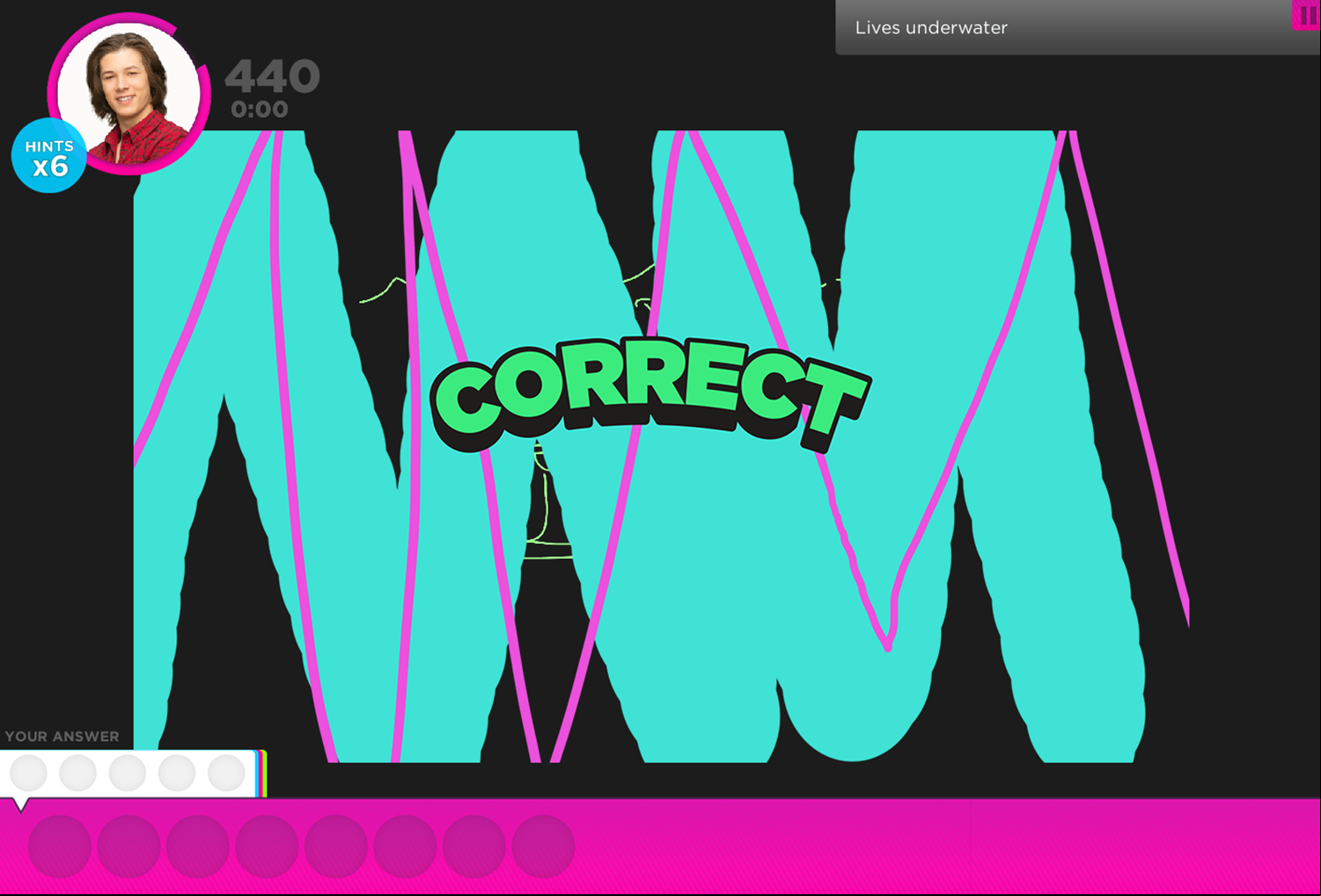 Win Lose or Draw Game 1st Drawing Answer Screenshot.