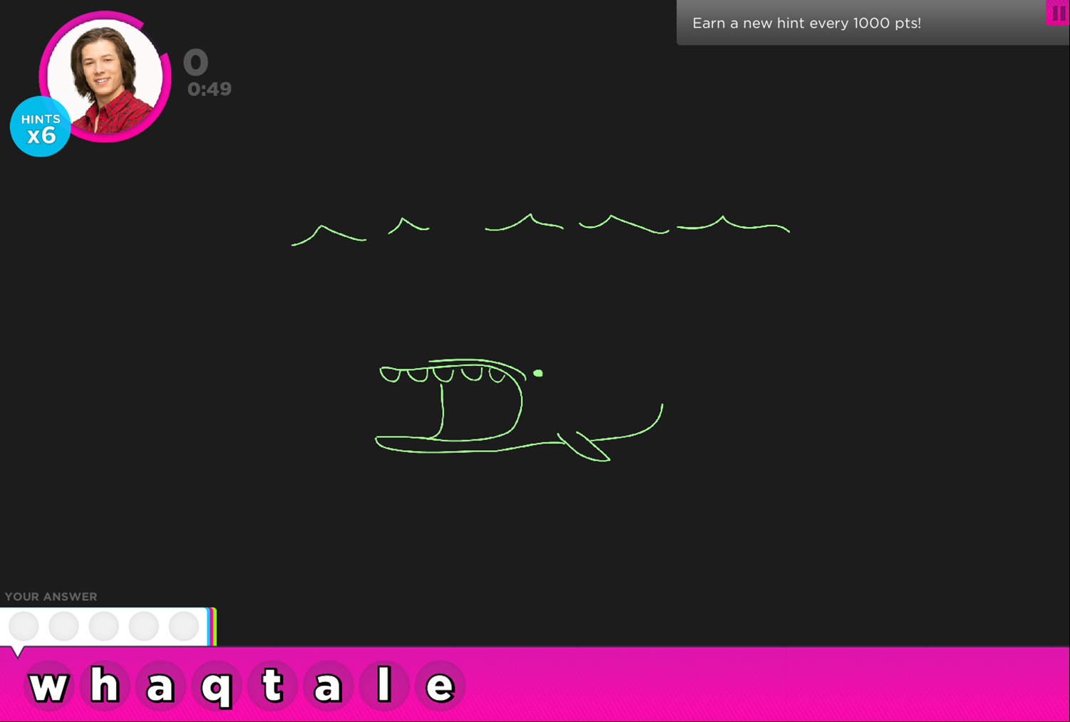 Win Lose or Draw Game 1st Drawing Screenshot.
