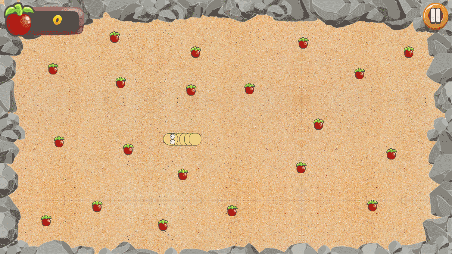 Worm Challenge Game Screenshot.
