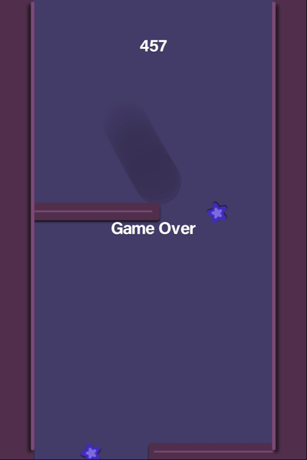 Zig Snake Game Over Screenshot.