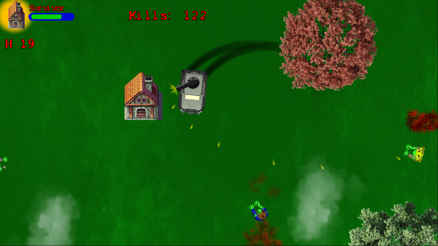 Zombie Defense Game Special Skill Screenshot.